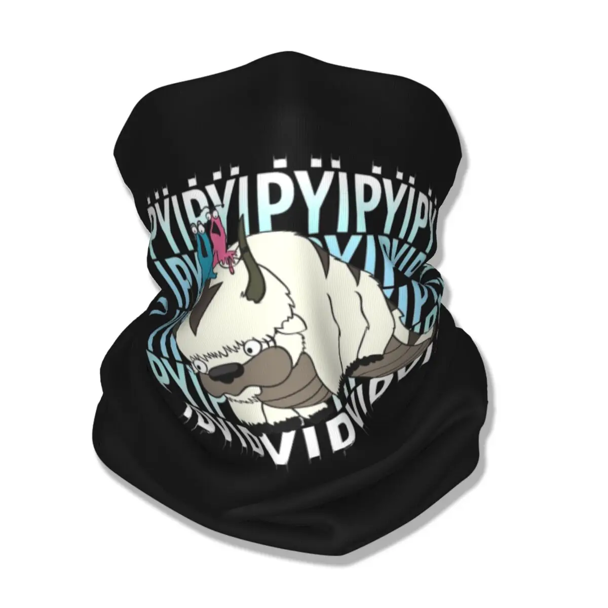 Yip Yip Appa-Couvre-cou bandana imprimé pour hommes et femmes, le dernier maître de l'air, écharpe ronde anime, cagoule chaude, sports de plein air, adultes