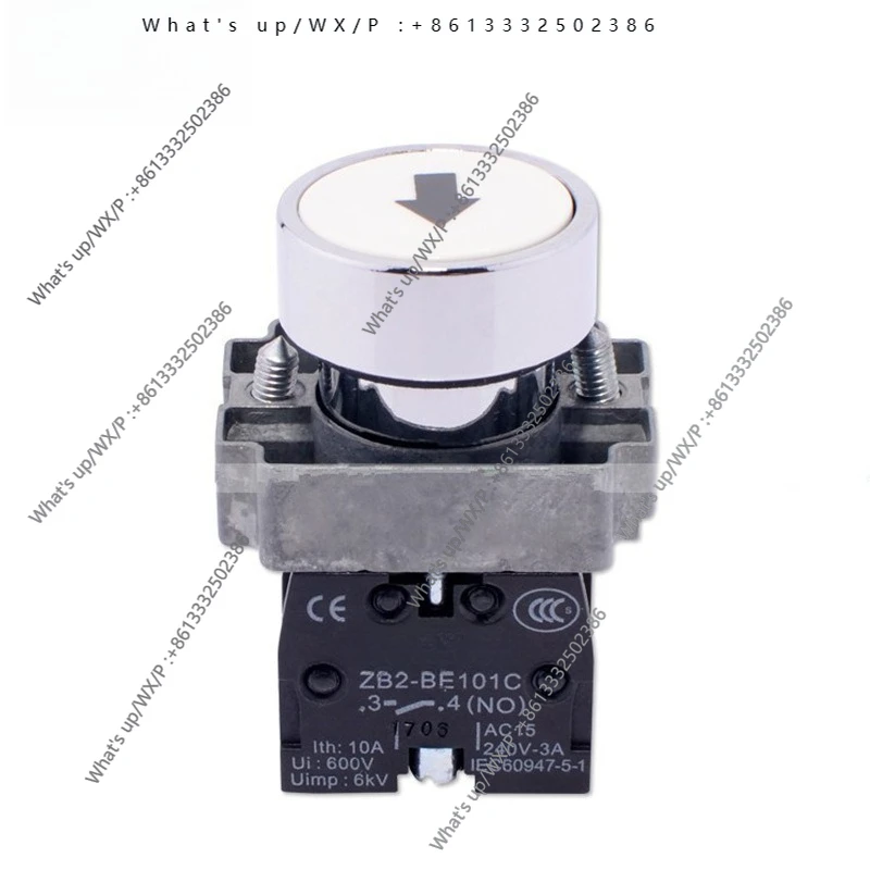 10pcs Pushbutton Switch with Function Symbol Redgreen Black and White Arrow Button XB2BA3341C ZB2-BE101C