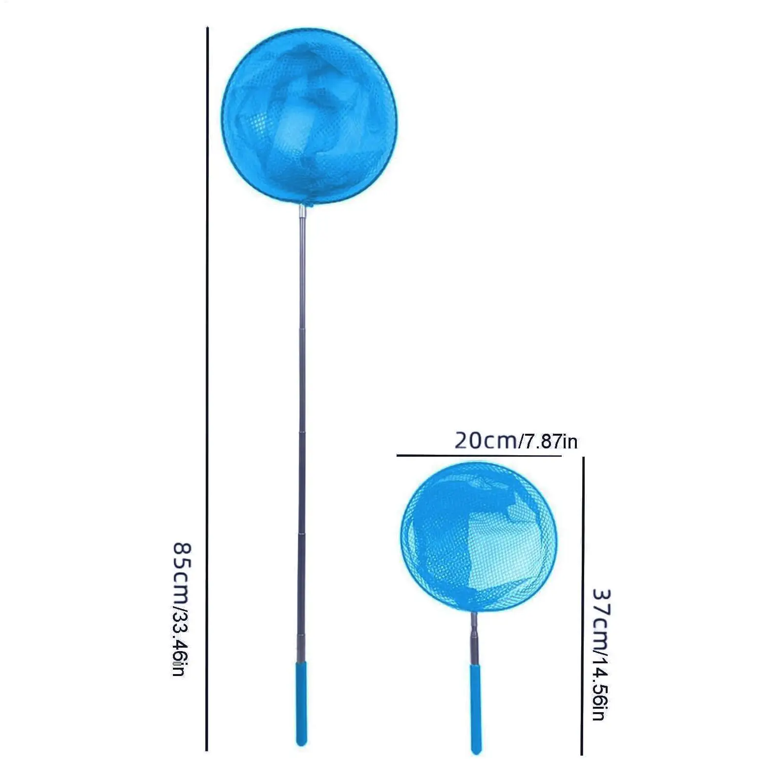 Poolreiniger-Netz, teleskopierbarer Pool-Skimmer, Pool-Skimmer, kleines Pool-Netz, Skimmer, Blattrechen, tiefer Beutel, Schwimmbad-Reinigungsnetze