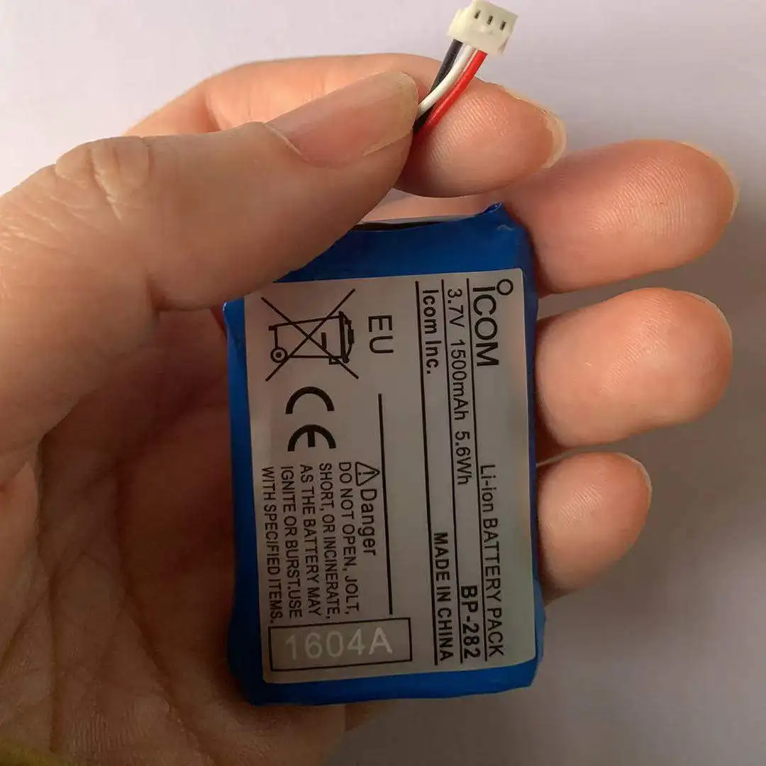 ICOM BP-282 M25 Lithium Battery 3.7V 1500mAh for IC-M25 Walkie-Talkie Replacement Rechargeable Battery with Superior Performance
