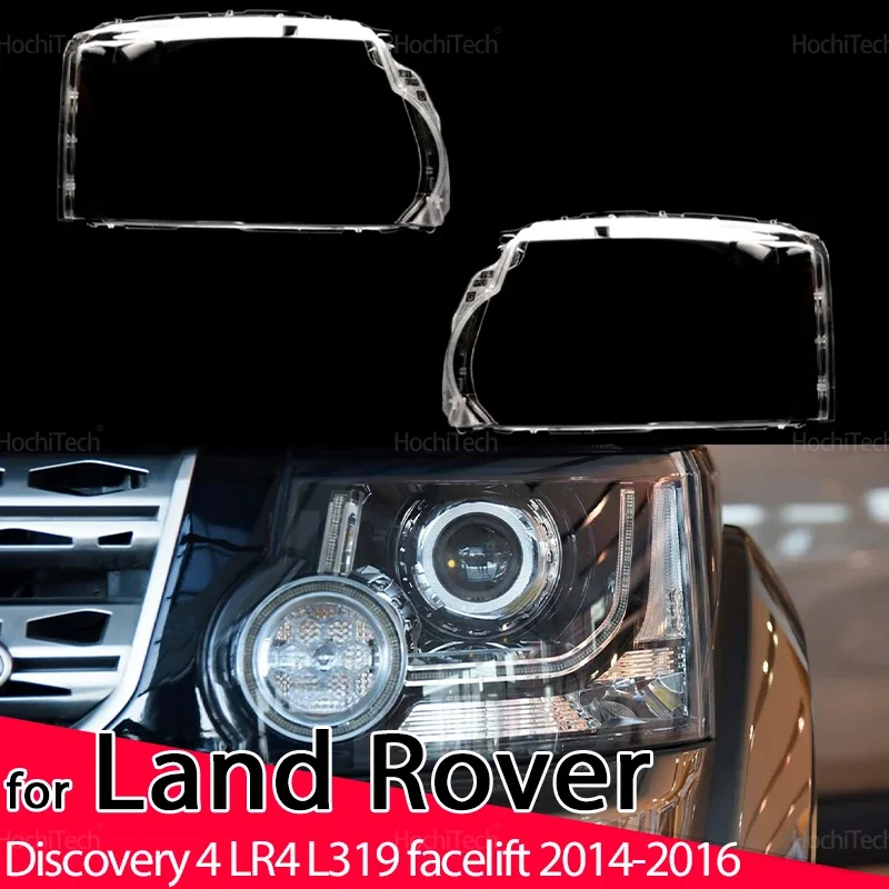 Headlight Lens Cover For Land Rover Discovery 4 LR4 L319 facelift 2014 2015 2016 Glass Auto Shell Headlamp Lampshade Transparent