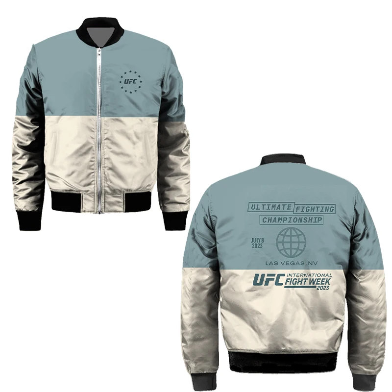 

UFC Мужская бархатная толстая куртка на молнии с теплым замком, ветрозащитная куртка с v-образным вырезом, универсальный повседневный топ для уличных поездок
