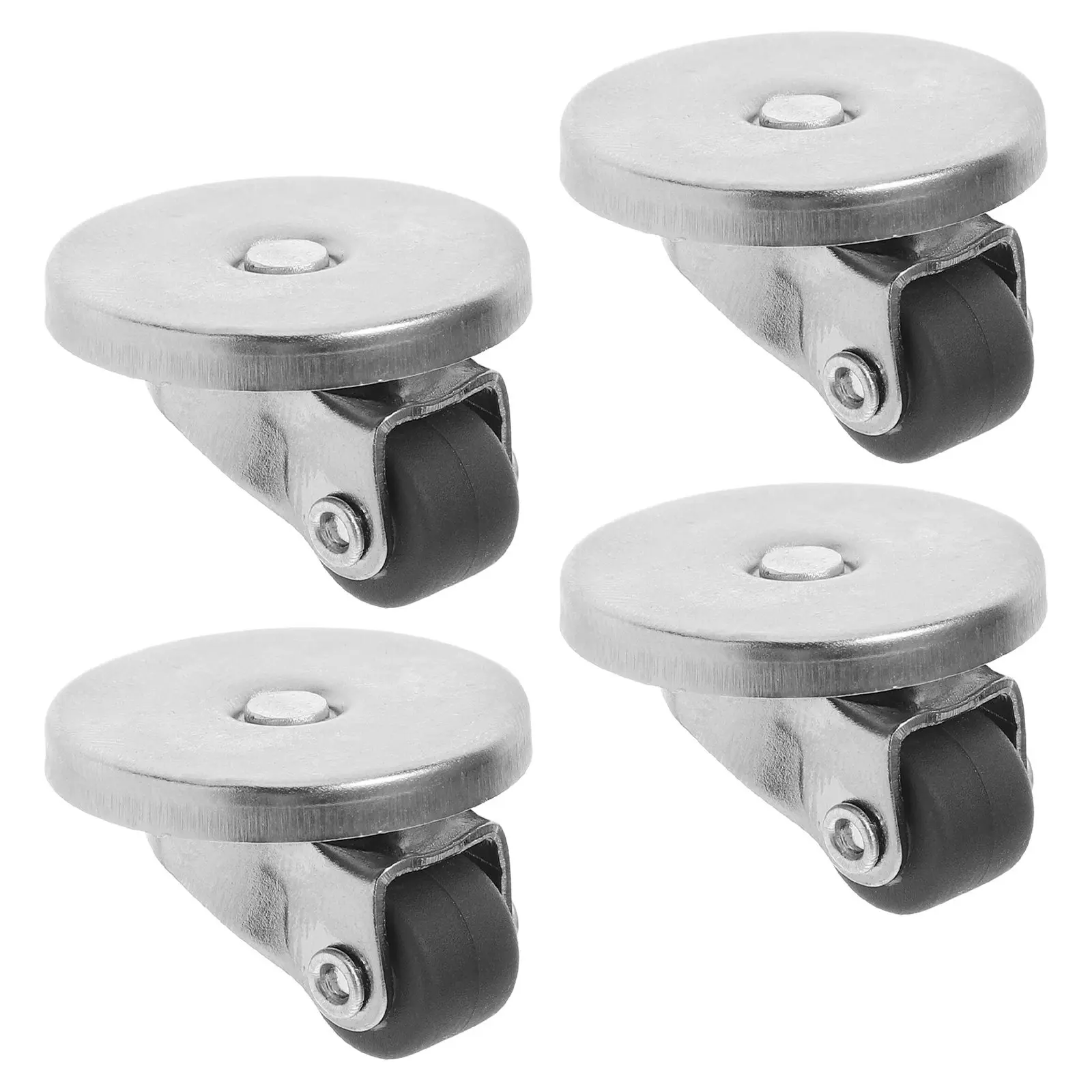 4Pcs Premium Self Adhesive Mini Wheels 360 Degree Swivel for Kitchen Appliances Furniture Desks Drawers Countertop Rollers Easy