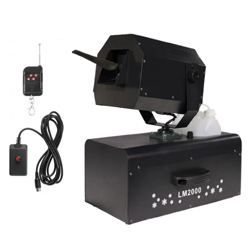 Ship From EU 2000W Artificial Snow Making Machine Shaking Head 10W Laser Light DMX RGB 3D Animation Scanner for Wedding Party Dj