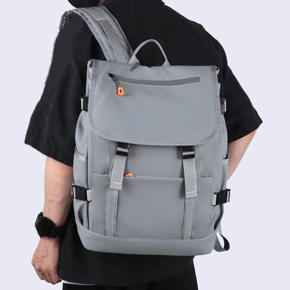 Borsa da uomo alla moda di grande capacità Borse da scuola portatili multistrato da uomo Zaino da viaggio leggero e impermeabile Sport all'aria aperta