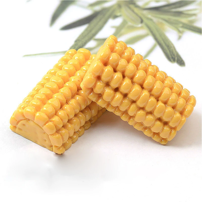 10pcs Resin Charms Simulation Food Maize Corn Pendants For Handmade Decoration Earring Jewelry Making Cute Floating Craft C181