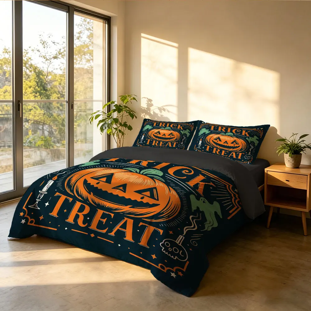 3pcs Minimalist Style, Beautiful Flowers Print Down Duvet Cover Set, Multi Size Bedroom Bedding Decoration, Machine Washable