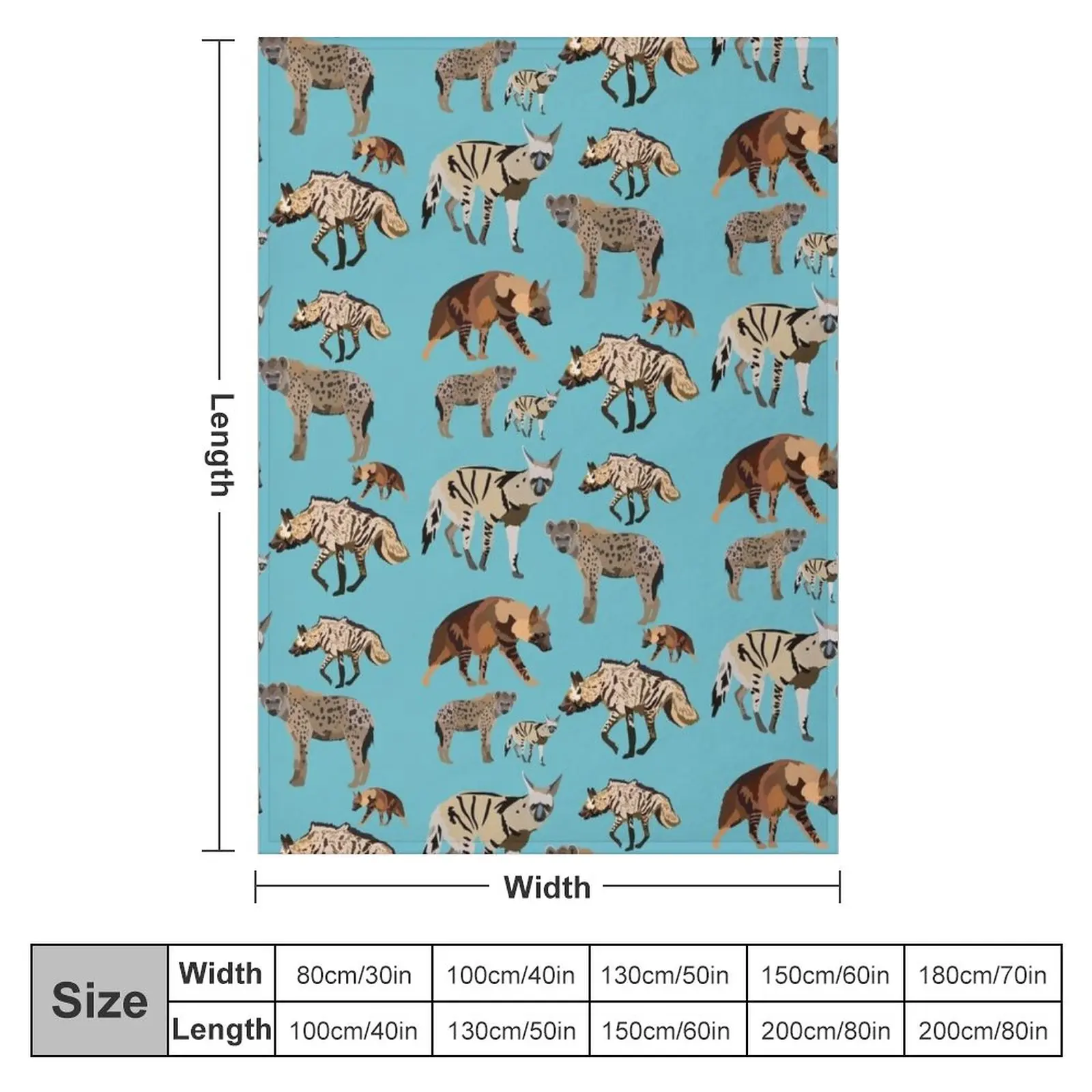 H is for Hyena Throw Blanket Sofa Throw Blanket Flannels Blanket