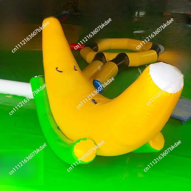 mini seesaw 2025 NEW Inflatable water banana seesaw park naughty castle amusement equipment manufacturer