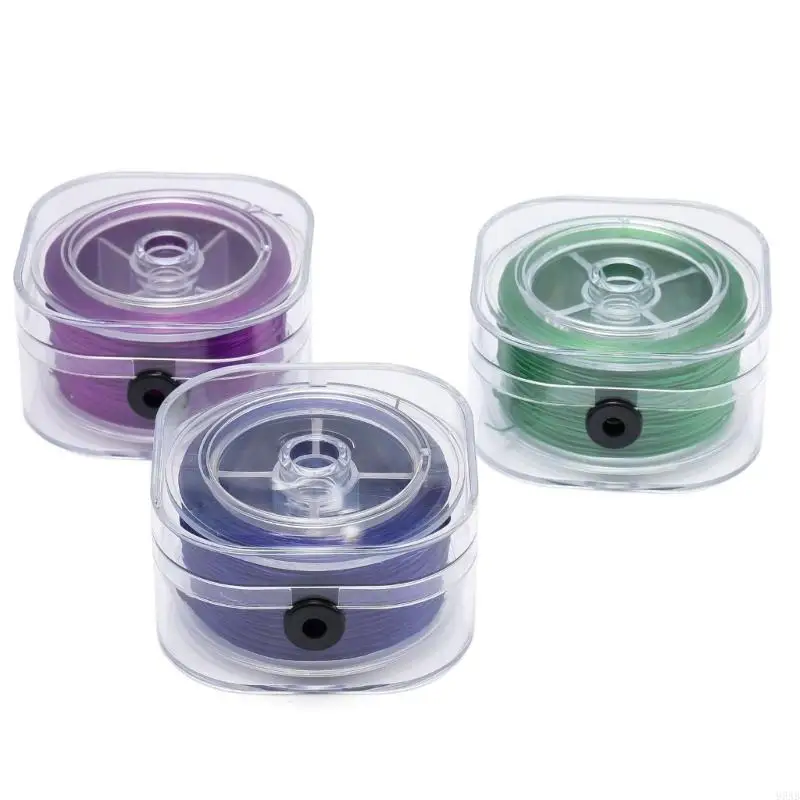 95AB Stretchable Jewelry Thread for Handmade Creation Multiple Color Flat Designs