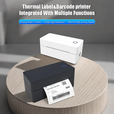 4X6 Thermal Label Printer Bluetooth Wireless Thermal Shipping Label Printer Compatible with iPhone Android Mac Window