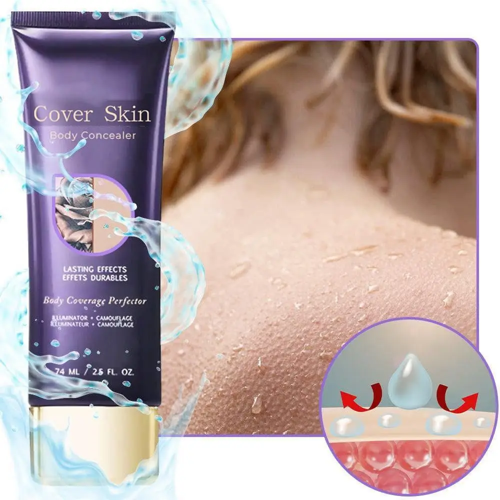 Long Lasting Body Concealer Smudge-Proof Waterproof Lotion Body Concealer Tattoo Concealer Full Coverage Body Concealer