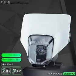 POWERZONE 오토바이 새로운 2021 헤드 라이트 헤드 램프 헤드 램프 라이트, 허스크바나 FE250 FE350 FE450 2020 2021 2022 LED 헤드 라이트