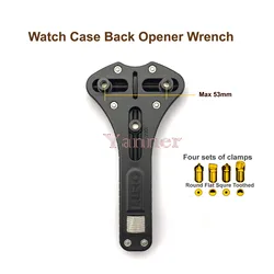 Jaxa Wrench Watch Back Case Opener strumento per il cambio della batteria per lo strumento per la riparazione dell'orologio