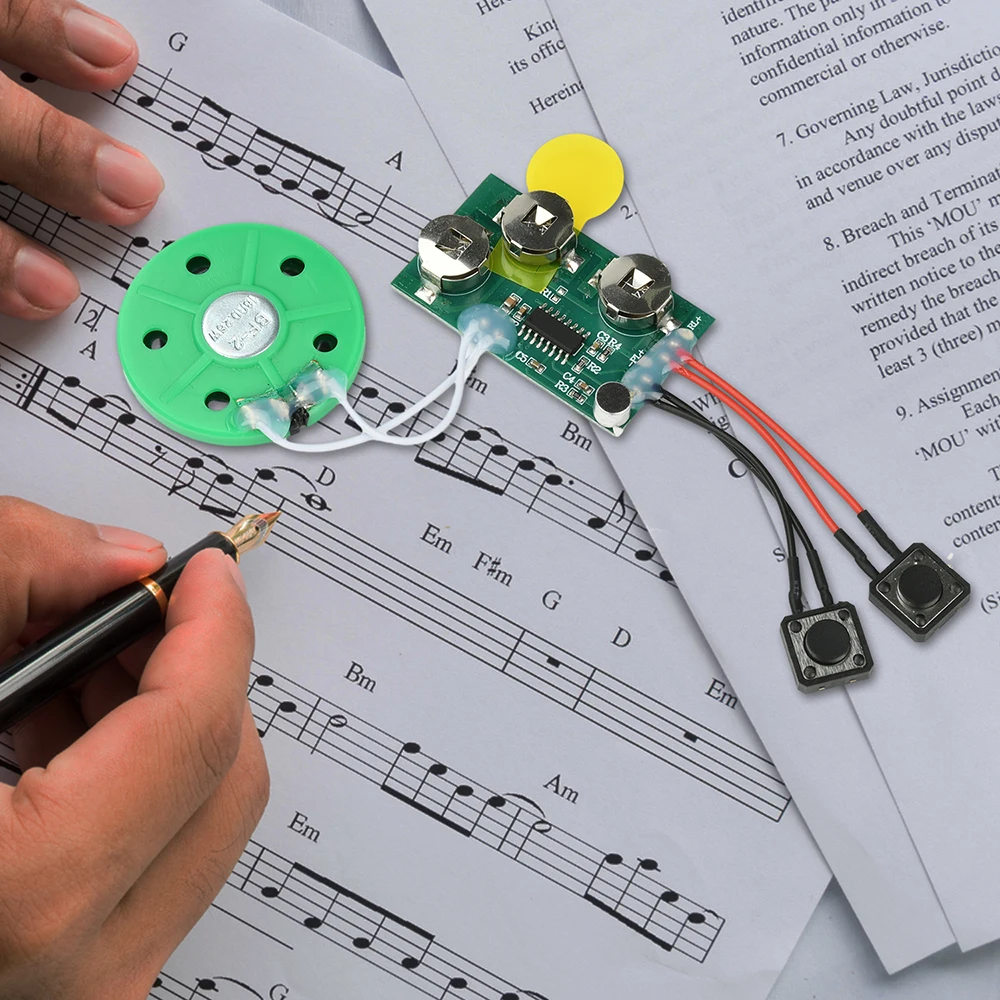 

DIY Greeting Card Chip 120/240 Seconds Recordable Voice Sound Chip Module Recordable Greeting Card Chip Recordable Audio Module