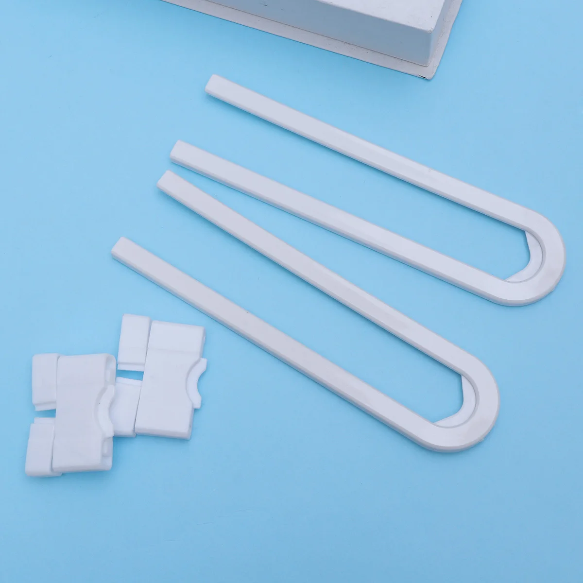 

Cabinet Lock Child Safety Door Latch U Shaped for Closet Kitchen Storage No Drilling Required Fits Mushroom D Shaped