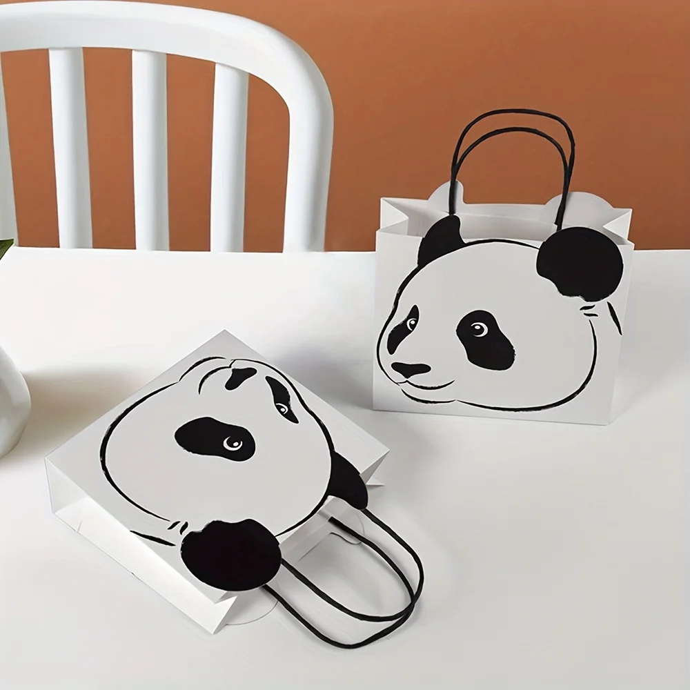 

Panda Tote Bag - Cute cartoon style, lightweight and environmentally friendly, durable fabric, suitable for school, shopping,