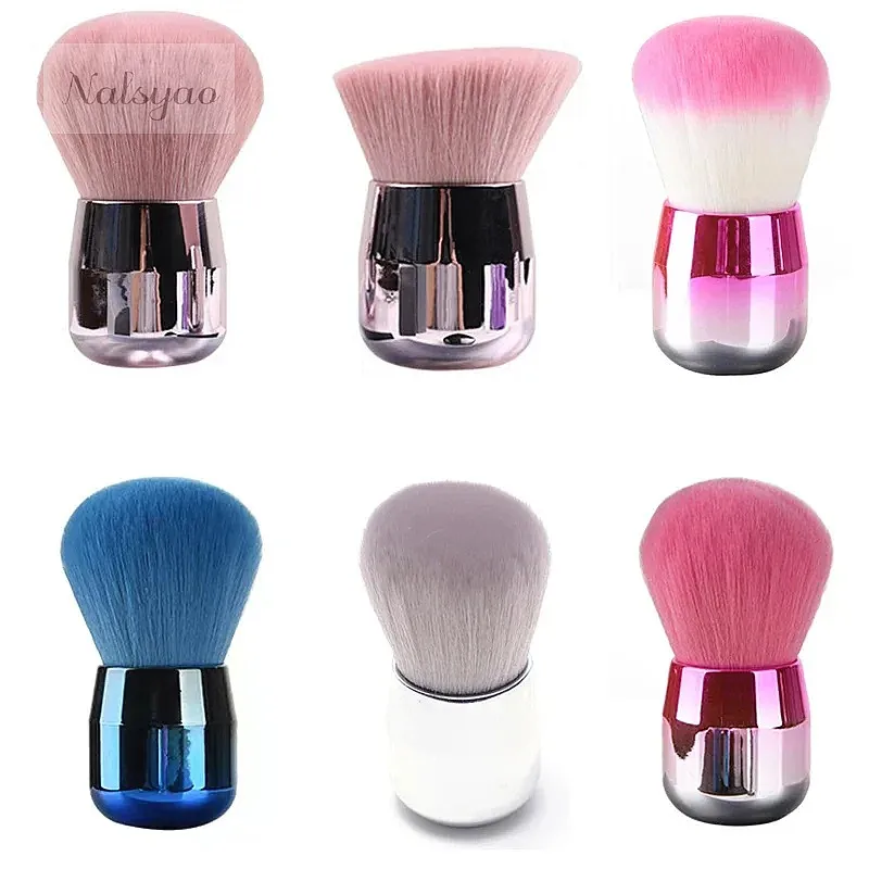 1PC Professional Nail Art Mushroom Brush Round Paint Gel Dust Cleaning Makeup Brush Manicure Accessories Tools
