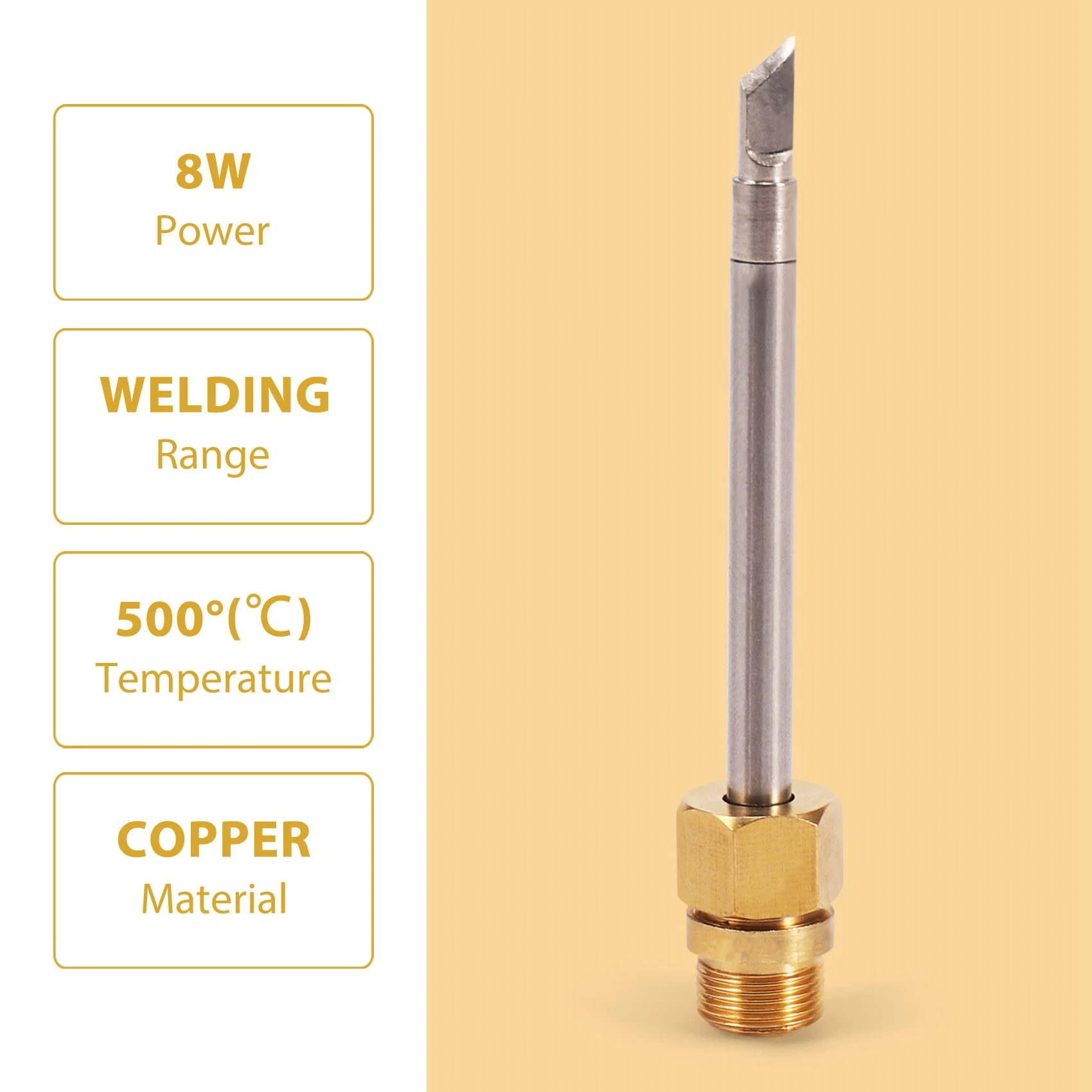A56XQ 510 Interface Soldering Iron Tip Mini Portable USB Soldering Iron Tip Welding Rework Accessories, Knife Tip