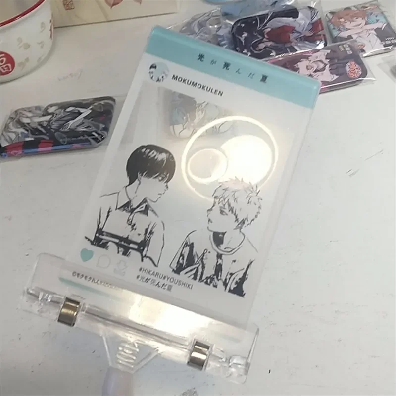 أنيمي الصيف هيكارو يموت هيكارو إندو تسوجيناكا يوشيكي تأثيري حلية بطاقة شفافة الاكريليك الشكل ملحق الدعائم