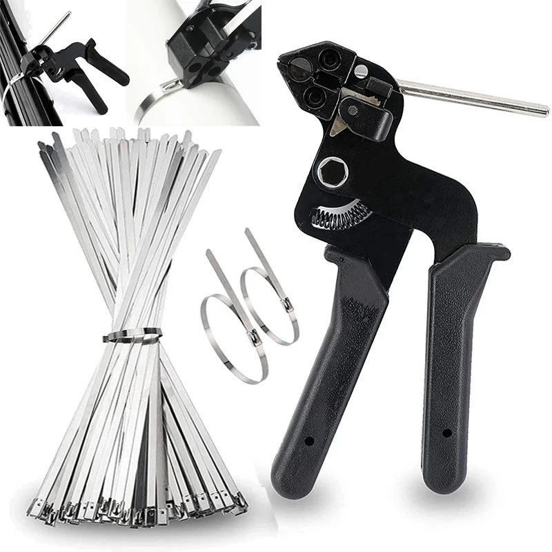 

Stainless Steel Cable Tie Pliers Self Locking Stainless Steel Cable Tie Tool Bundle Cable Tie Manual Shear Cutting Handheld Tool