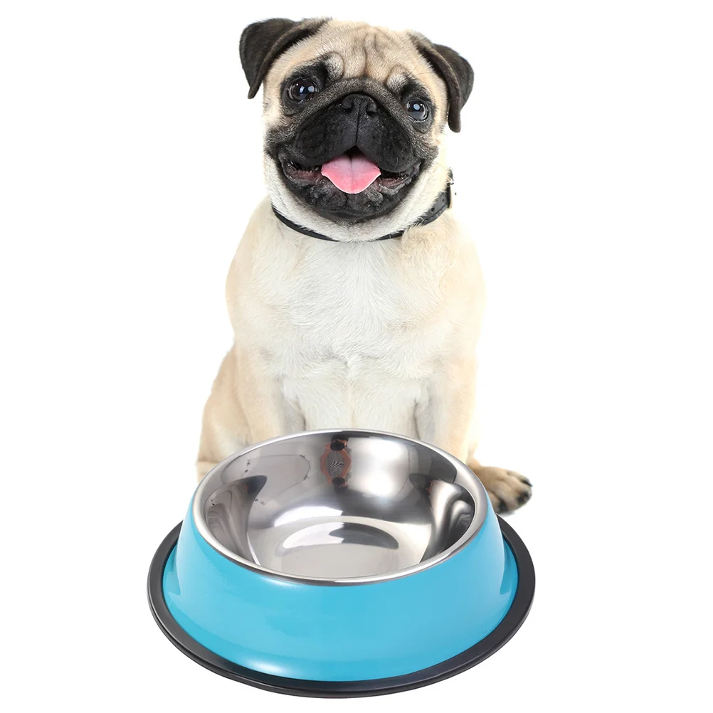 

18Cm Non-Slip Pet Bowl Stainless Steel Dog Food Bowl Rust Resistant No Smell Nonskid Base for Dogs Cats Puppies Kittens Pet