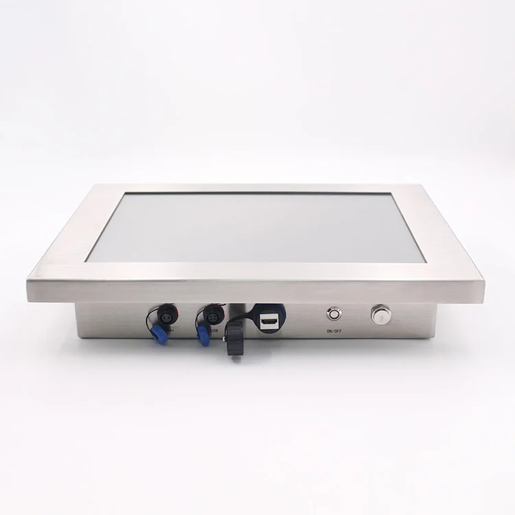 New Outdoor IP67 Full Waterproof IP69K 15 Inch Industrial Capacitive Touch Screen Monitor 4:3 Aspect Ratio USB Interface