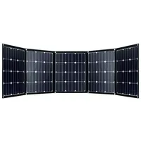 High quality  portable  A grade sunpower cell foldable solar charging bag blanket   ETFE 200w foldable solar panel 12V