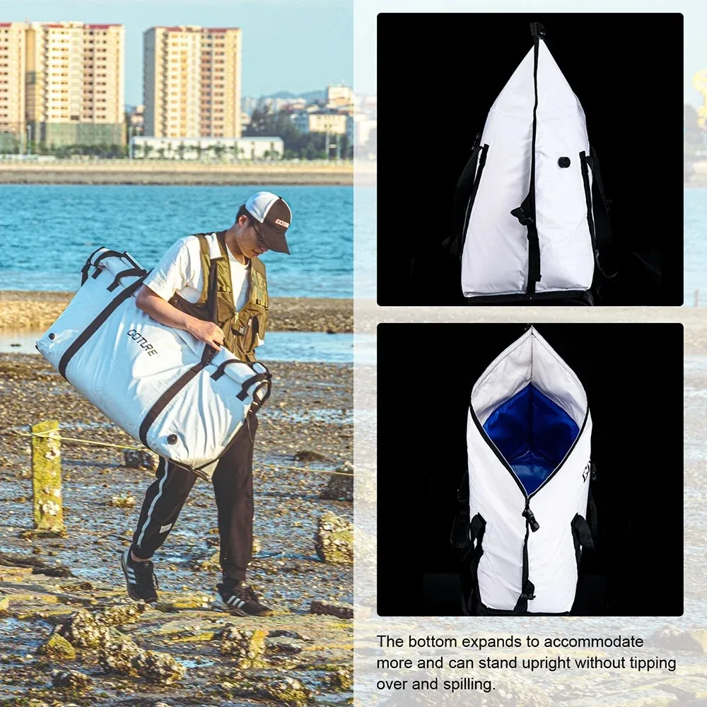 Goture Fishing Kühltasche, hochwertig, isoliert, große Kapazität, wasserdicht, Marine-Gefrierschrank-Tasche, Outdoor-Angeltasche, Angelgerät-Pack – Detail 7