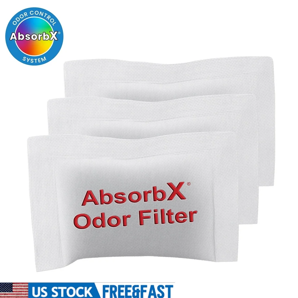 

3 упаковки фильтров для устранения запаха с активированным углем, натуральный биоразлагаемый мусорный бак, дезодоратор, отделение стандартного размера, подходит всем