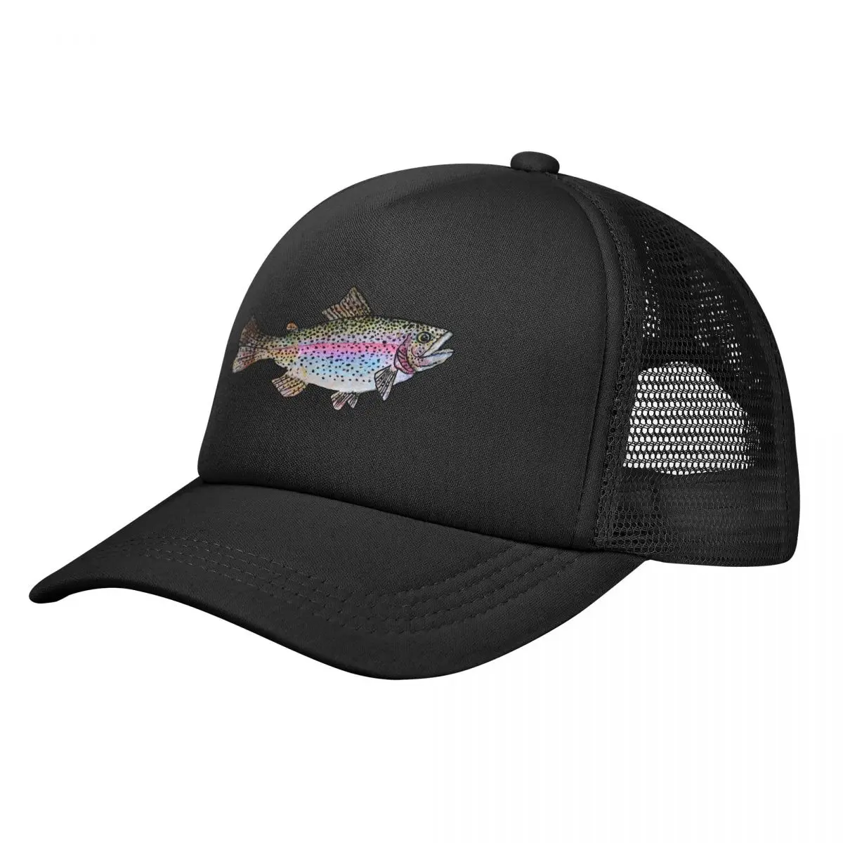 

Rainbow Trout Fish Drawing Unisex Adult Mesh Baseball Cap for Spring and Summer