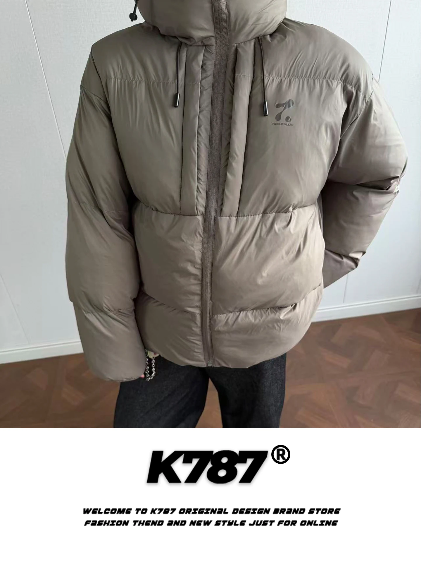 

K787 American Retro Vintage Hooded Cotton Jacket Thick Warm Youth Popular Style for Men And Women Winter Outerwear Coat