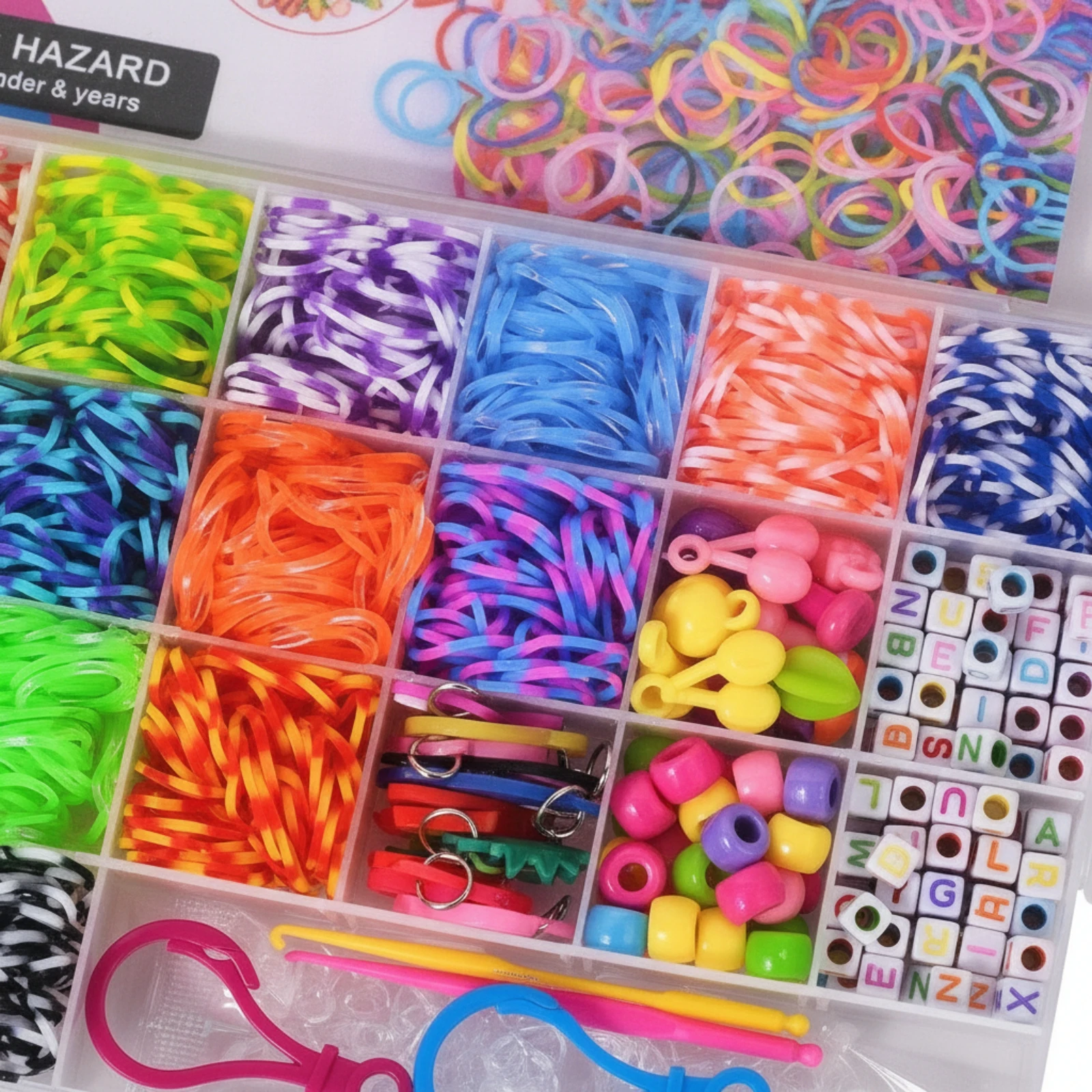 Rubber Band Bracelet Kit Complete Bracelet Making Kit with Loom Toy Beginner-Friendly Elastic for Children, Home, Classroom