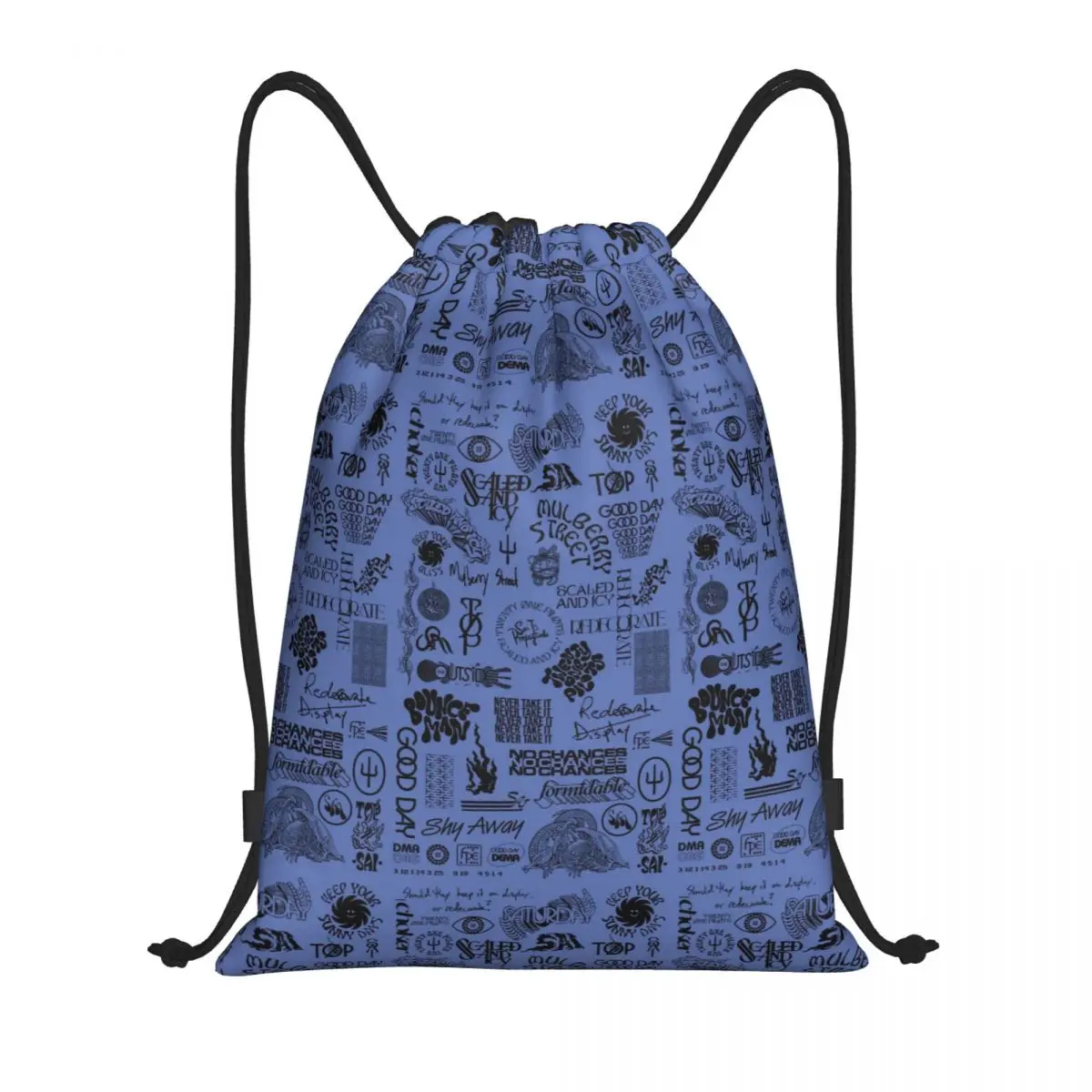 Custom T-Twentys One P-Pilots Drawstring Backpack Women Men Sport Gym Sackpack Portable Shopping Bag Sack