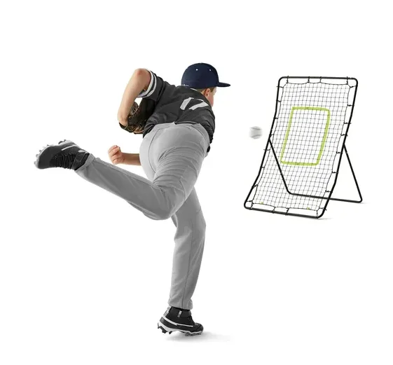 

Всепогодная спортивная сетка для отскока размером 36 x 55 дюймов для бейсбола, софтбола и многого другого