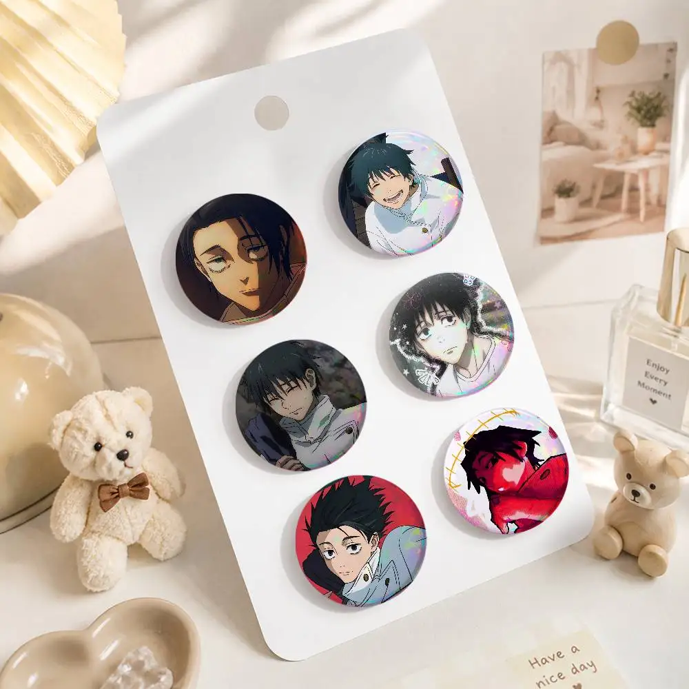 Y-yuta O-okkotsu Round Snap-in Brooches Rock Band Lapel Pins Badges Fan Collection Accessories Jewelry Handmade Gifts