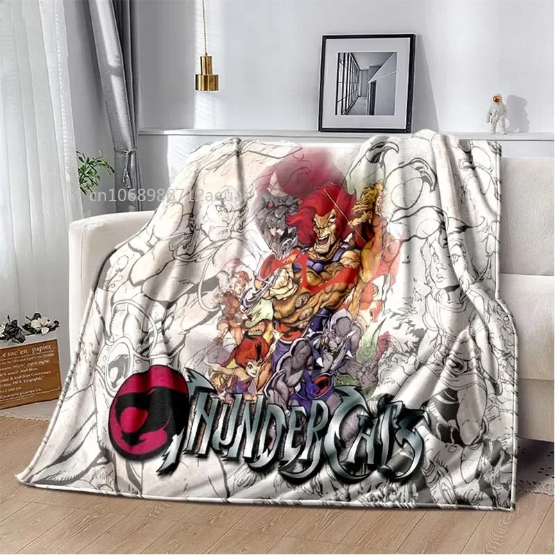 Thundercats Flannel Blanket Cartoon Soft Cover Lightweight Warm Plush Childre Gifts Bed Sofa Chair All Season Blanket