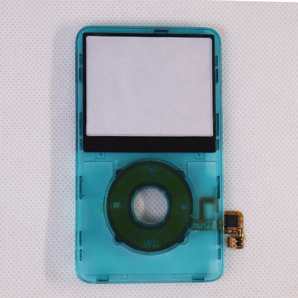 كلاسيكي واضح أحمر أخضر رمادي أزرق أرجواني PlasticFront Faceplate الإسكان ClickWheel زر لأجهزة iPod 6th 7th Classic 80GB120G160G #5