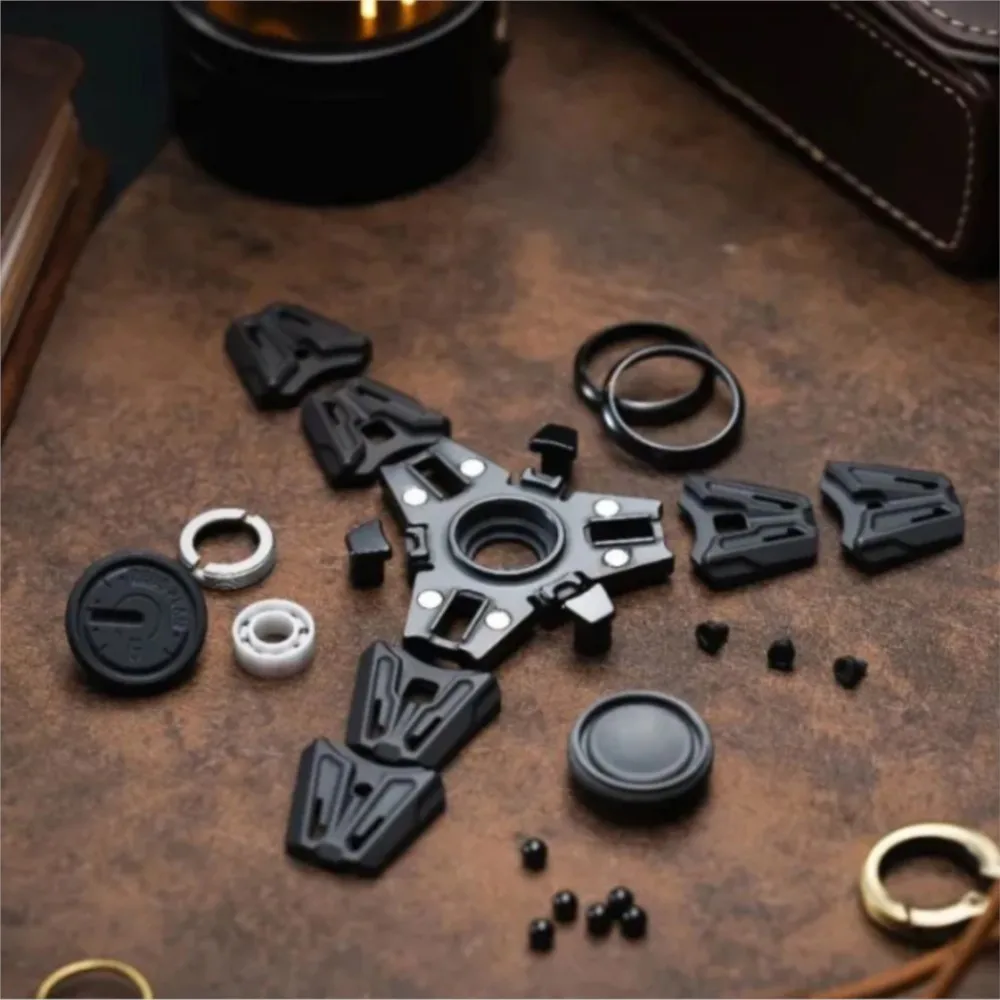 Spinner Zeus Plan EDC Chronos z Cyrkoniem, Otwarty Gyroskop do Paznokci, Zabawka Antystresowa dla Dorosłych, na Biurko do Redukcji Stresu