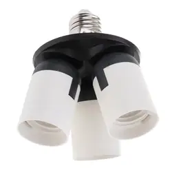 3-in-1 Adjustable Base Light Lamp Bulb Adapter Holder Socket Divider E27
