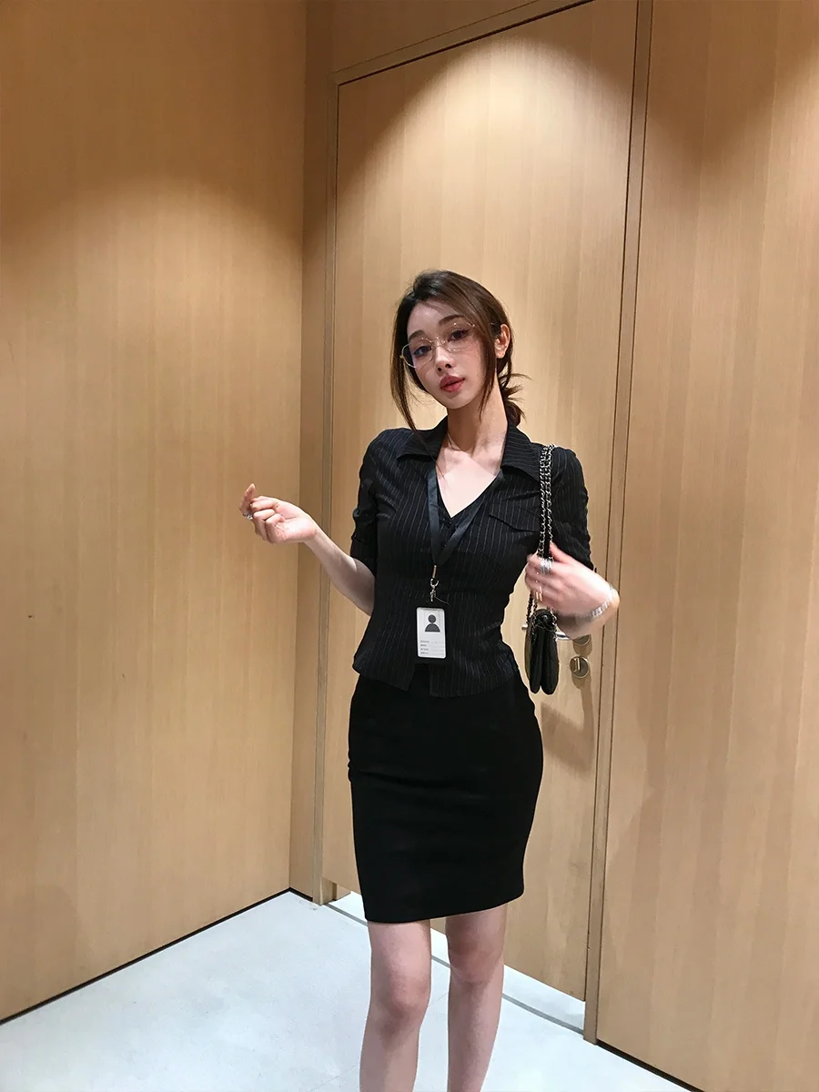 

Вязаное платье-футляр с высокой талией ACHI, женское, средней длины, облегающее, сексуальное, с высокой эластичностью, черное, с запахом