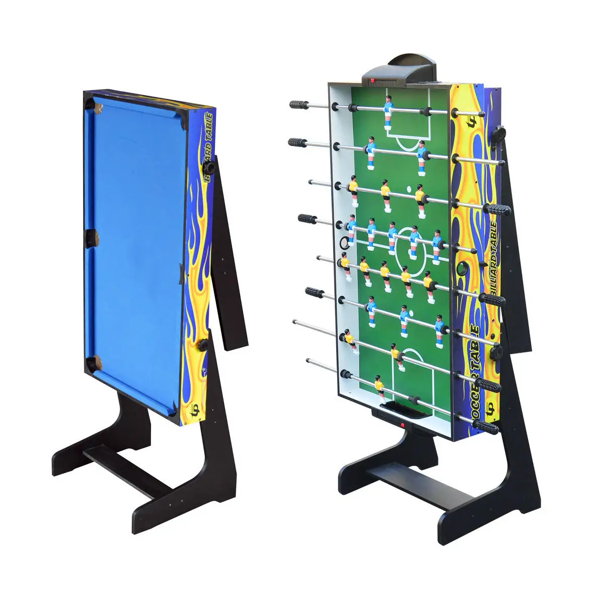 

Многофункциональный складной бильярдный стол 5-в-1 для детского домашнего стоящего футбольного стола, настольного тенниса, боулинга, Foxball
