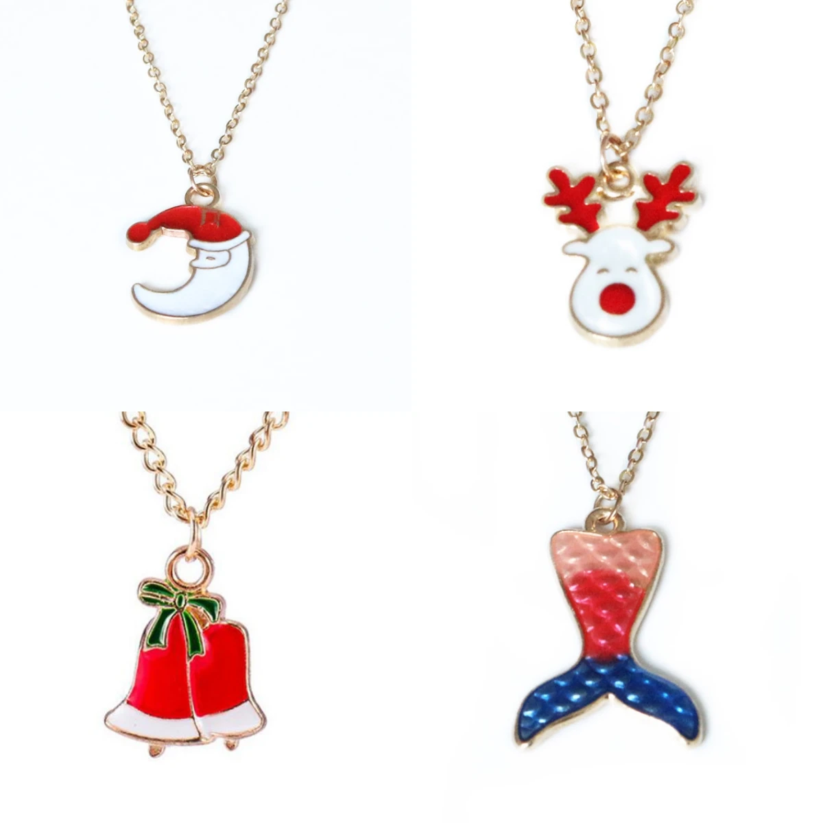 Рождественское-ожерелье-чокер-для-женщин-и-девушек-Санта-Клаус-подвеска-снеговик-лось-колокольчик-аксессуары-рождественский-подарок-ювелирные-изделия