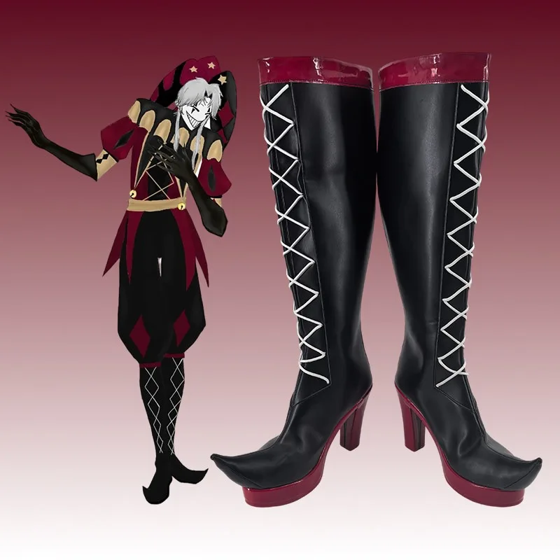 The Freak Circus Pierrot Clown Cosplay Boots Shoes Halloween Carnival