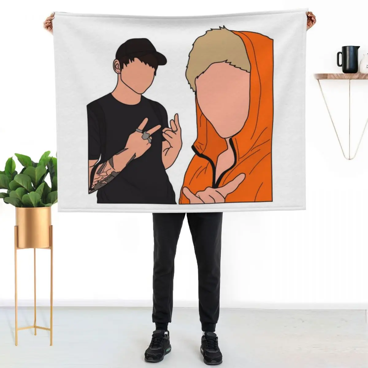 Sam & Colby 2 Throw Blanket warm winter For Sofa Thin christmas gifts Decoratives Bed Luxury Brand Blankets