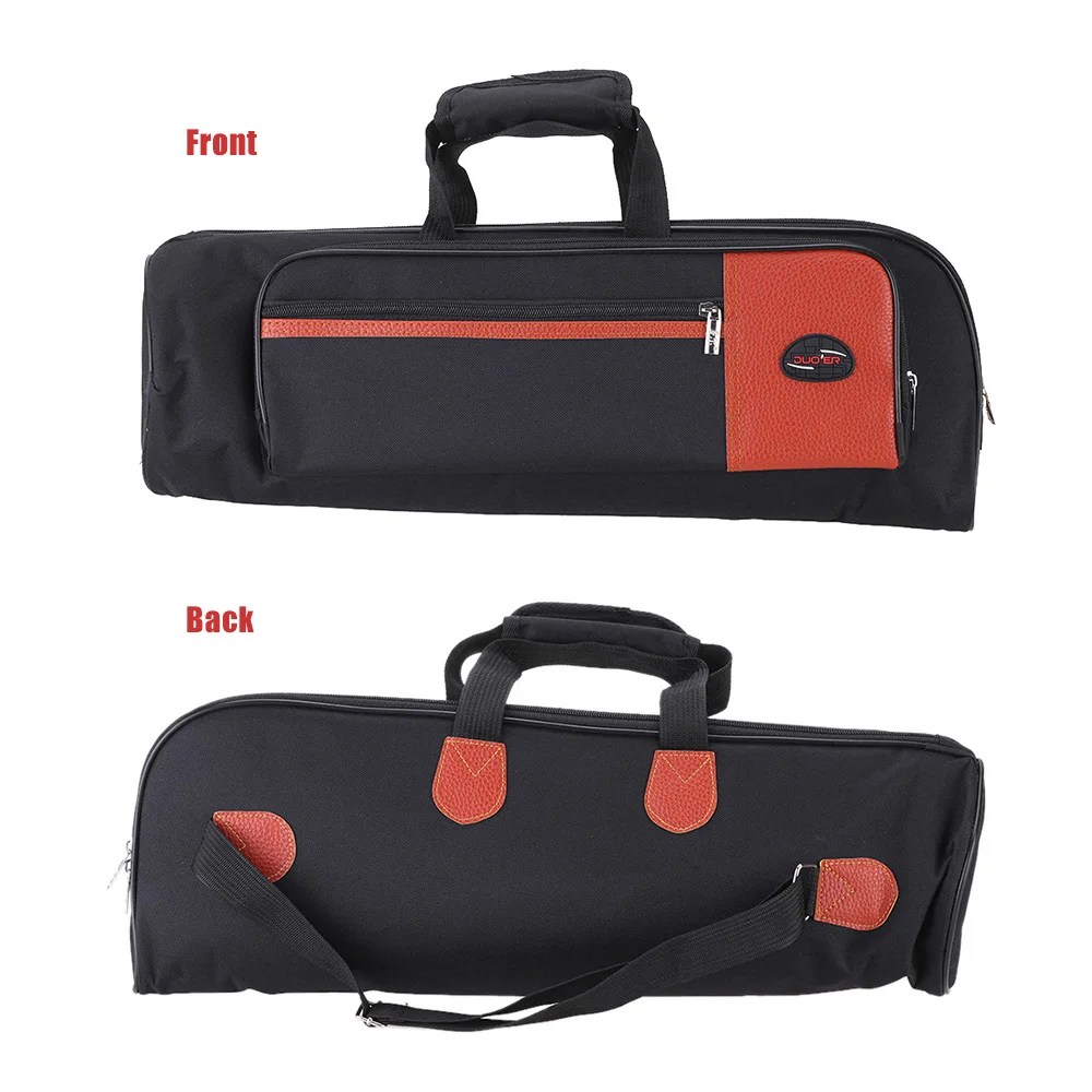 600D Trumpet Oxford Bag Case Portable Adjustable Shoulder Strap Pocket 15mm Thicken Padded Foam for Trumpet Instrument Bag