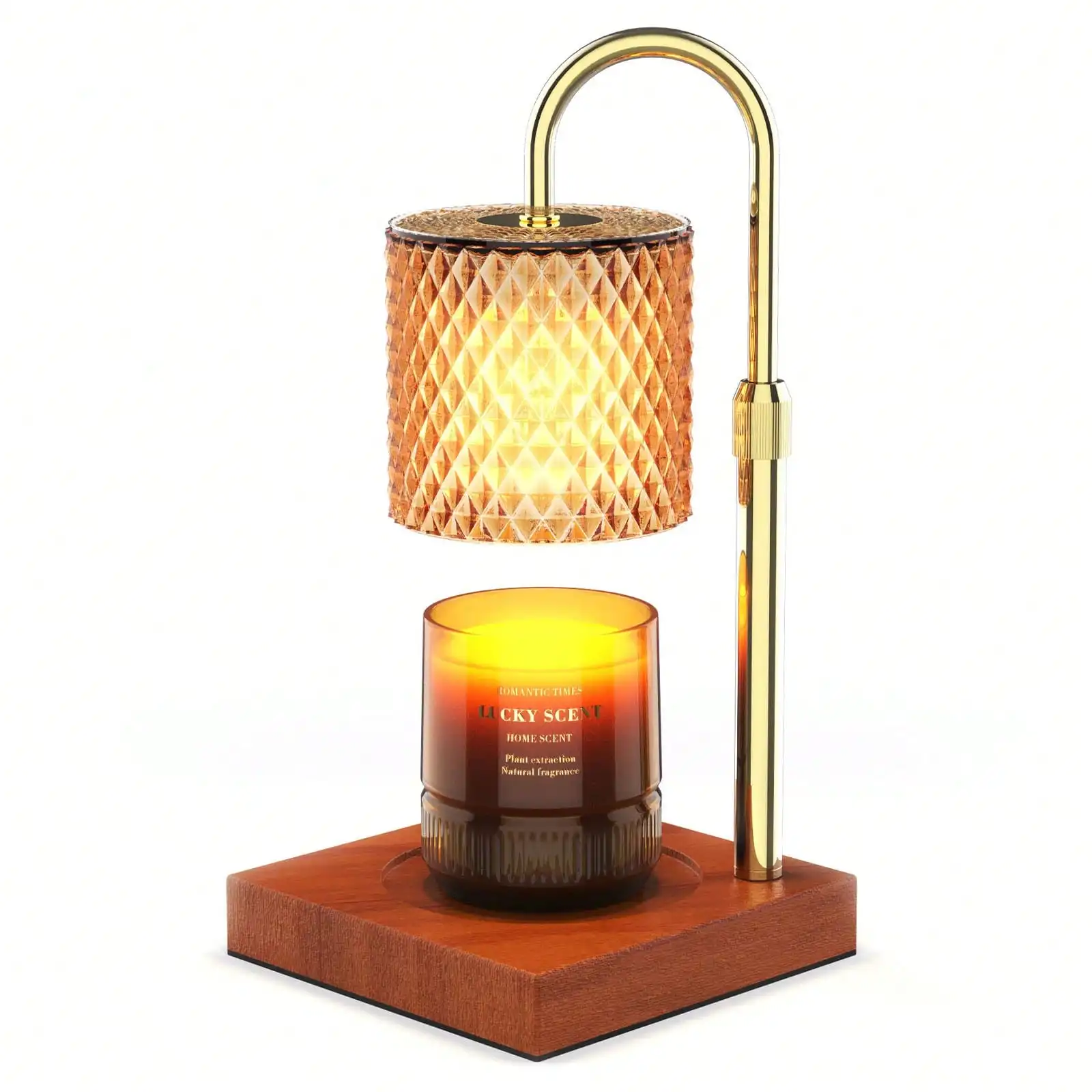 Candle Warmer Lamp With Dimmer/Timer/Adjustable Height,Electric Candle Lamp Warmer For Jar Candles,Home Decor Valentines Day Gifts For Daughter/Mom/Women