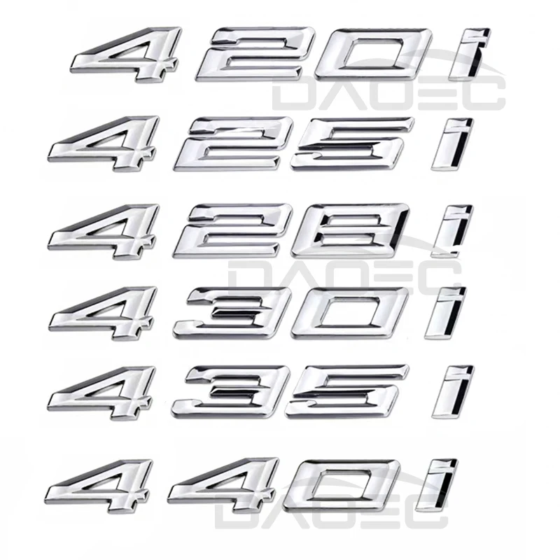 Auto Abs Kofferbak Letters Logo 420i 428i 425i 430i 435i 440i Badge Embleem Sticker Voor Bmw 4 Serie F32 F33 f36 G22 G23 G26