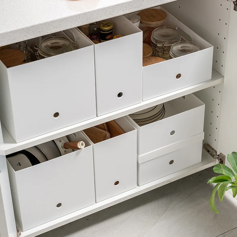 

Kitchen Desktop Sna Sorting Storage Box Small Box Home Cabinet Storage Wizard Organizer Plastic Basket Household Utili