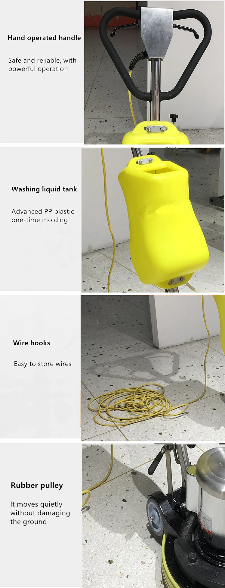 Lucidatrice per pavimenti ad alta velocità Lucidatrice per pavimenti in piastrelle di marmo